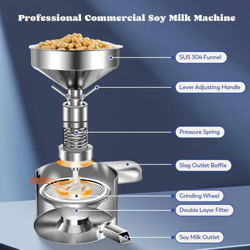 Vista 3 de Moongiantgo Fabricante comercial de la leche de soja, fabricante automático de la leche de soja para la leche de soja, tofu, fabricante eficiente