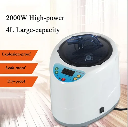 Vista 4 de CGOLDENWALL Sauna de vapor portátil para el hogar, spa personal, 4L 2000 W, la máquina de vapor puede seguir generando vapor durante 99 minutos