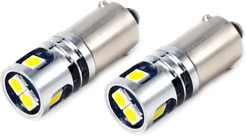 Vista 10 de PHINLION BA9S 1889 bombilla LED amarilla ámbar súper brillante 53 57 1895 3893 12929 T4W H5W H10W 12V bombillas LED no polarizadas para lectura