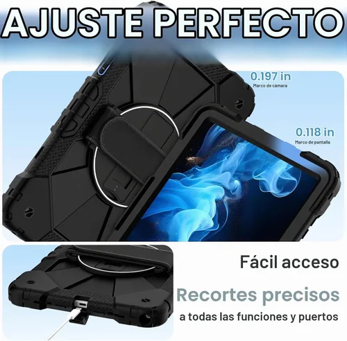 Vista 8 de Nitupai - Funda giratoria de 11 pulgadas para Samsung Galaxy Tab A11+ Plus y A9+ 2025/2023