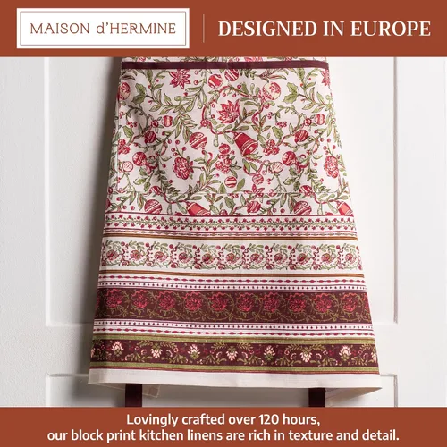 Vista 959 de Maison d' Hermine Delantales para mujer con bolsillo, 100% algodón (27.50 x 31.50 pulgadas)