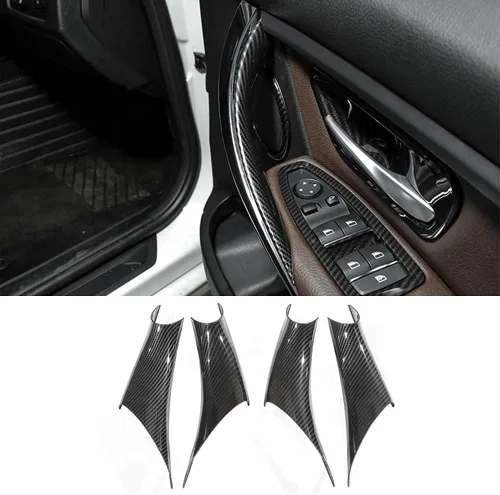 Vista 7 de Cubierta para manija de puerta de automóvil izquierda y derecha, Cubiertas Decorativas Protectoras para Manijas de Tirador Interior de Puerta