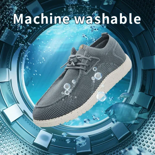 Vista 8 de 1TAZERO Zapatos casuales para hombre con plantillas de soporte de arco, mocasines para fascitis plantar