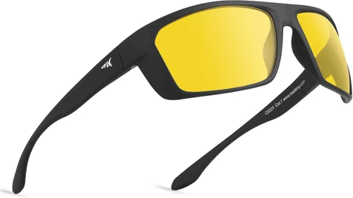 Vista 11 de KastKing IllumiLens Gafas de visión nocturna, gafas de conducción nocturna para hombres y mujeres, reducen el deslumbramiento y mejoran la visión