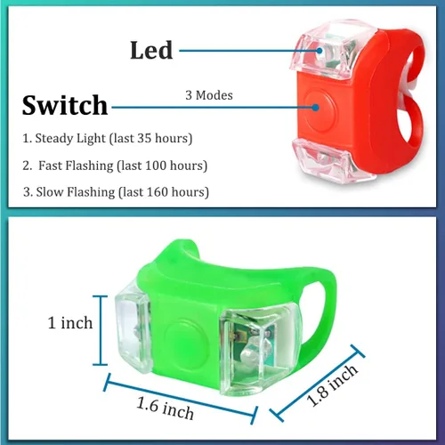 Vista 2 de Kayak Lights for Night Kayaking, Battery Operated Red and Green Navigation Lights for Dinghy, Canoe, Jetski