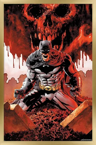 Vista 15 de Trends International DC Comics Batman - Póster de pared de Batman con huesos