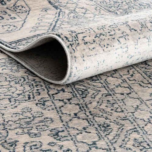 Vista 7 de Unique Loom Newport Collection - Alfombra Chepstow (Runner 2' 0" x 3' 11", gris/marfil)