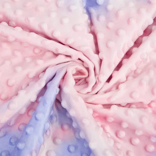 Vista 2 de Manta de satén sedoso para niñas con tela Minky de teñido anudado único con respaldo sedoso de seda suave de lujo para niños pequeños para dormir