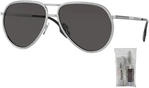 Vista 2 de BURBERRY Scott BE3135 Pilot Sunglasses for Men BUNDLE With Designer iWear Complimentary Eyewear Kit