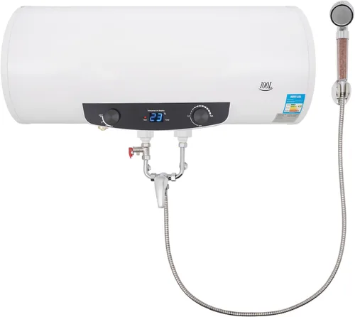 Vista 10 de Calentador de agua eléctrico, calentador de agua caliente de 9.25 galones, calentador de agua de ducha de 110 V 1500 W, calentador de agua