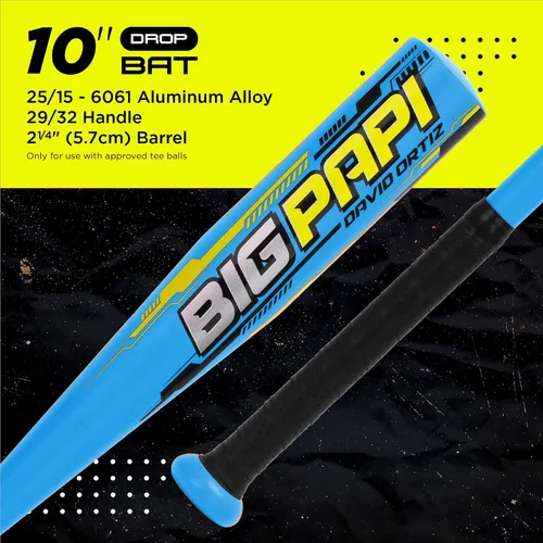 Vista 5 de Ortiz34 Youth T-Ball Set, 25” Signature Aluminum T-Ball Bat with -10 Drop, Foam Core T-Ball, 9” Lightweight Youth Glove, Vibrant Graffiti Print