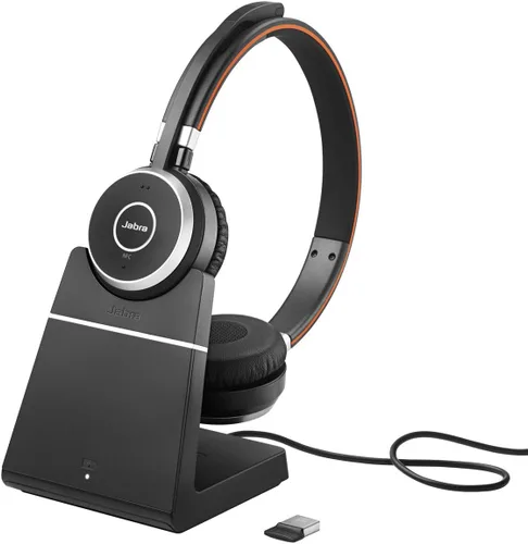 Vista 13 de Jabra Evolve 65 SE - Auriculares inalámbricos mono - Auriculares Bluetooth con micrófono de cancelación de ruido, batería de larga duración