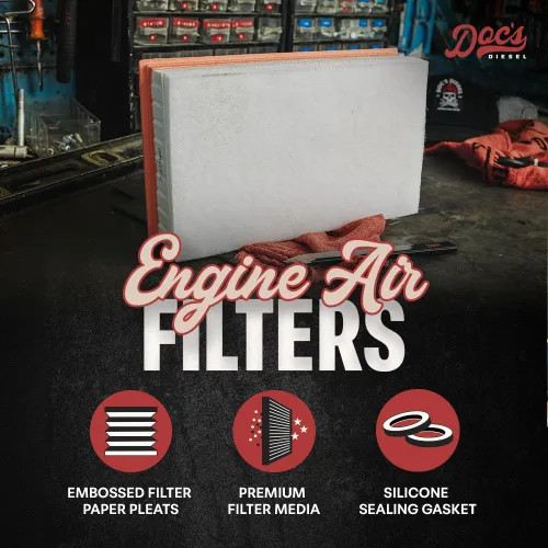 Vista 2 de Doc's Diesel Filtro de aire para motor DPA11912 Compatible con Jeep Wrangler/Gladiador 3.0L EcoDiesel 2020+ Reemplaza 68293164AC