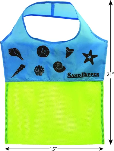 Vista 6 de Sand Dipper Bolso tote de malla expandible Bonita bolsa de nylon de pez payaso naranja