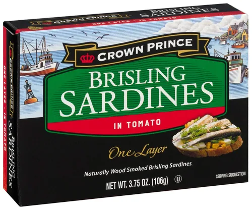 Vista 14 de Crown Prince Sardinas de una capa, estilo mediterráneo, latas de 3.75 onzas (paquete de 12)