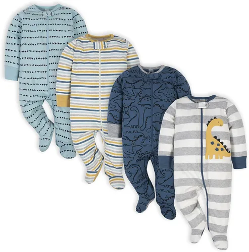 Vista 42 de Gerber Sleep 'n Play - Mamelucos para niños, paquete de 4