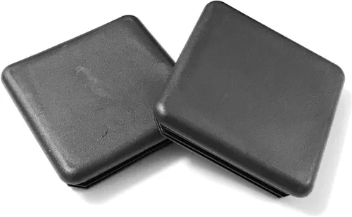 Vista 5 de Paquete de 10: (0.5 pulgadas (1/2 pulgadas), calibre 14-20, tapón cuadrado de plástico negro, tapa de extremo de tubo, insertos deslizantes