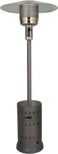Vista 10 de Golden Flame Calentador de patio de gas natural serie XL, 45,000 BTU, 89 pulgadas de alto, encendido con botón, seguridad antiinclinación, ruedas