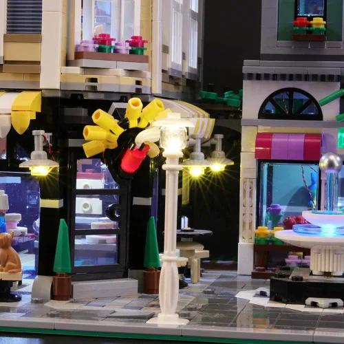 Vista 4 de BRIKSMAX Kit de iluminación LED para Assembly Square – Compatible con el modelo de bloques de construcción Lego 10255 – no incluye el set de Lego