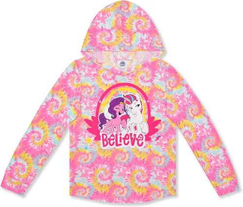 Vista 2 de My Little Pony Pipp Petals and Zephyrina Girls Hoodie and Joggers Set for Little Kids Multicolor