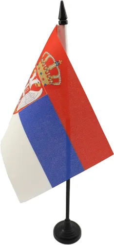 Vista 209 de AZ FLAG Aland Table Flag 4x6 in 100D Polyester Plastic Base Indoor use Finnish 15x10 cm desk flag stitched finish with reinforced edges with