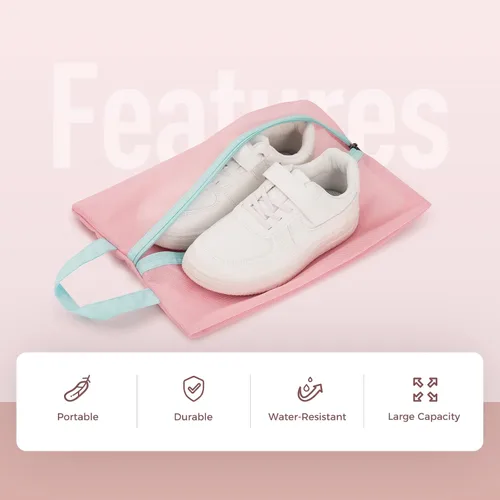 Vista 2 de pack all Bolsa de zapatos para niños para viajes, bolsa de zapatos resistente al agua para gimnasio, bolsa de tacos de fútbol resistente al olor