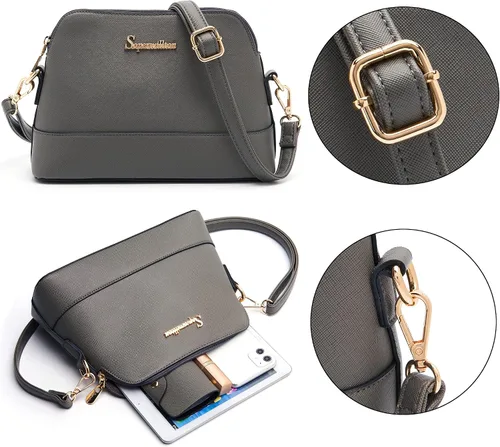 Vista 6 de Soperwillton - Juego de bolsas para mujer a la moda, 5
