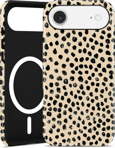 Vista 95 de Jusy Compatible con MagSafe Brown Tortoise Shell Print Phone Case para iPhone 7/8/SE, funda protectora magnética de lujo de TPU suave
