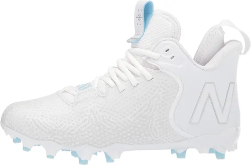 Vista 9 de New Balance FreezeLX V3 Agility Lacrosse Zapato para hombre, BlancoGris