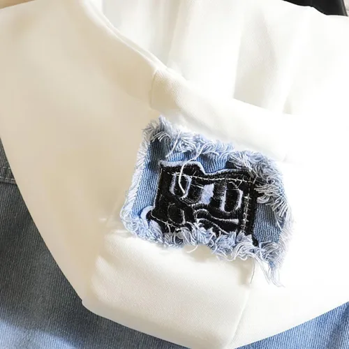 Vista 5 de KPOP Skz - Chaqueta de mezclilla con capucha para mujer y hombre