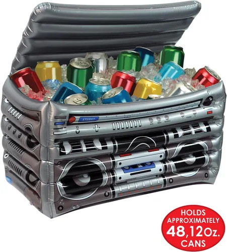 Vista 3 de Beistle Inflatable Cooler – 50's & 80's Party Decorations, Drink Containers, Beverage Cooler, Music Themed Decorations: Decades