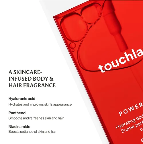 Vista 5 de Touchland Fragancia hidratante de ámbar dorado para cuerpo y cabello