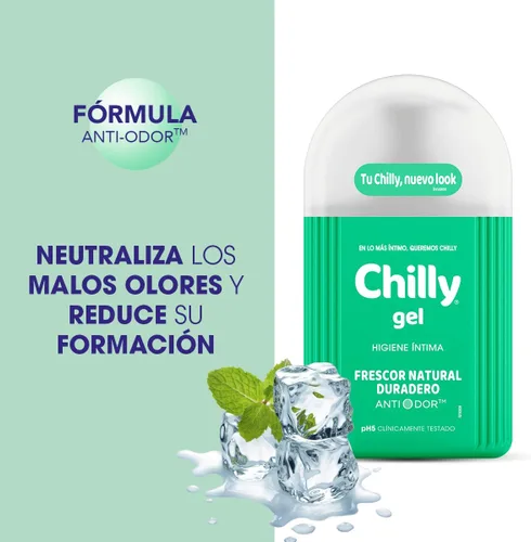 Vista 4 de Chilly Gel Higiene Íntima Fórmula Fresca 250Ml