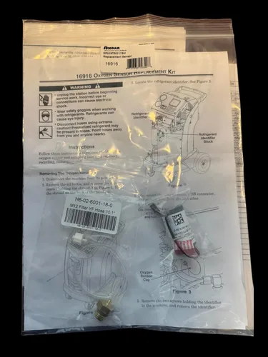 Vista 5 de Robinair 16916 Sensor de oxígeno para máquinas de A/C/identificadores de refrigerante Exact OE Part Compatible with AC1234-4, AC1234-4SL, AC1234-6