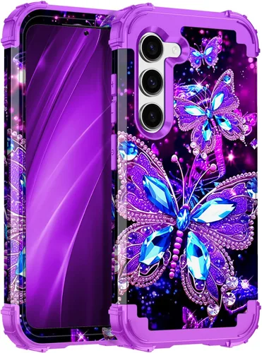 Vista 29 de Hekodonk Funda para Galaxy A15 5G, tres capas de alta resistencia a prueba de golpes, plástico duro+silicona suave, funda protectora de cuerpo Todo
