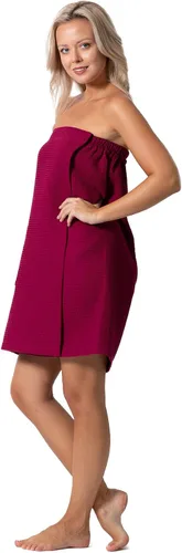 Vista 9 de Robe Direct Quick Dry, Lightweight Waffle Spa/Bath Wrap with Adjustable Closure & Elastic Top