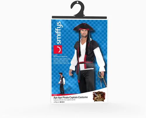 Vista 7 de Disfraz de capitán pirata Smiffy's para hombres