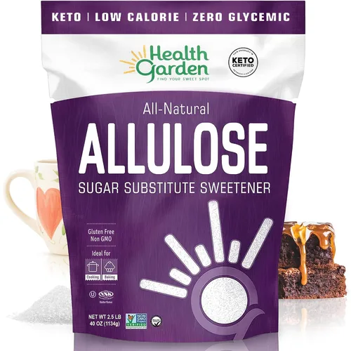 Vista 8 de Health Garden Edulcorante de alulosa, sin gluten ni azúcar, cero carbohidratos netos, sin OMG, kosher, apto para dieta cetogénica (12 onzas)