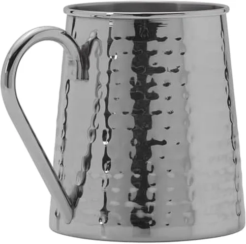 Vista 6 de Houdini Taza de bar martillada de 24 onzas – Taza de acero inoxidable negro para bebidas frías para cerveza, sidra, soda y agua – Taza de bar