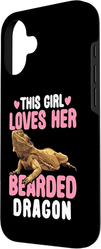 Vista 2 de This Girl Loves Her Bearded Dragon Lizard Lover Case for iPhone 16