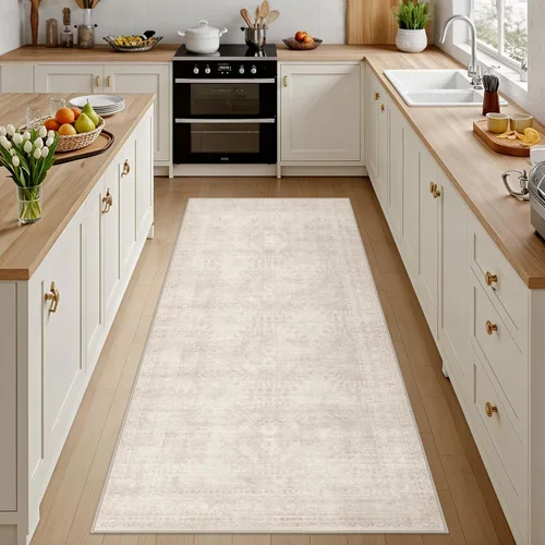 Vista 58 de Alfombras de área 8x10 Sala de estar: Dormitorio Alfombra Lavable Beige