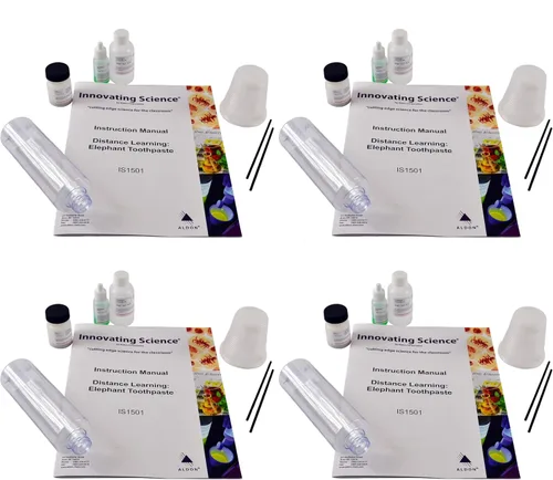 Vista 2 de Innovating Science Elephant Toothpaste: Explore catalizadores, reacciones químicas y cambios de fase - Kit de aprendizaje a distancia