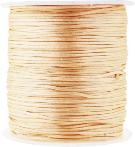 Vista 140 de Mandala Crafts Cordón de satén de cola de rattail de 0.02 in para nudos chinos de macramé