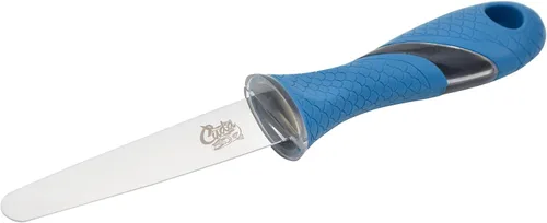 Vista 2 de Cuda 3 1/2" cuchillo de titanio unido Shucking, azul, (18182)