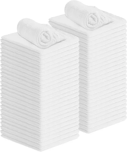 Vista 14 de Avalon Towels Toallas de Algodón para Tienda – (Paquete de 50) Tamaño 30x36 Centímetros Trapos de Limpieza – Toallas de Tienda Absorbentes y Toallas