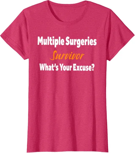 Vista 7 de Camiseta de regalo de cirugía múltiple para sobrevivientes de cirugía ¿Cuál es tu excusa?, Negro