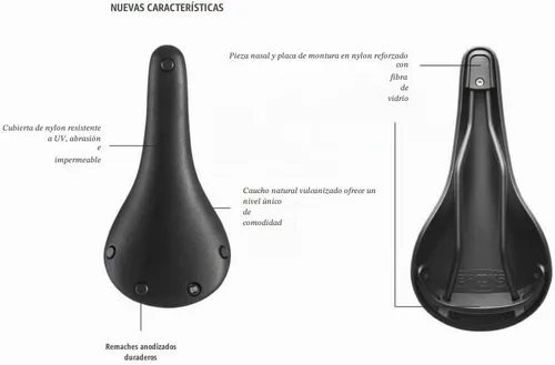 Vista 3 de Brooks England Cambium C15 Carved, Carbon Racing Waterproof Saddle