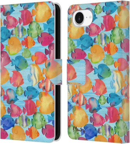 Vista 15 de Head Case Designs Officially Licensed Paul Brent Agate Mermaid Coastal Leather Wallet Case Compatible with Apple iPhone 16e / iPhone 17e