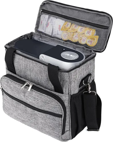 Vista 4 de Bolsa de café para Keurig K-Slim/K-Express/K-Iced/Ninja PB041ST/Ninja PB051, resistente al agua para viajes, gris