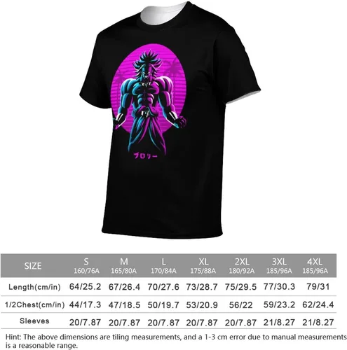 Vista 2 de Saiyajin Broly - Camisetas casuales para hombre, manga corta, unisex, cuello redondo, camisetas para jóvenes y adultos